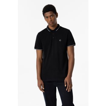 TIFFOSI JEREMY black Férfi Galléros póló 