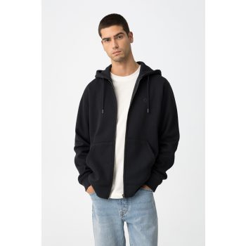 TIFFOSI JAMES Dark Navy Férfi cipzáros, kapucnis felső