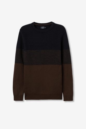 TIFFOSI GREGORY Chocolate Brown Férfi kötött pulóver