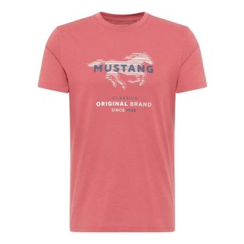 MUSTANG ALEX C PRINT téglaszín Férfi póló 