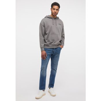 MUSTANG BENNET BACK PRINT grey Férfi pulóver