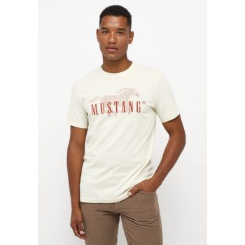 MUSTANG ALEX C PRINT törtfehér Férfi póló 