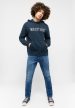 MUSTANG BRONSON navy Férfi kapucnis pulóver