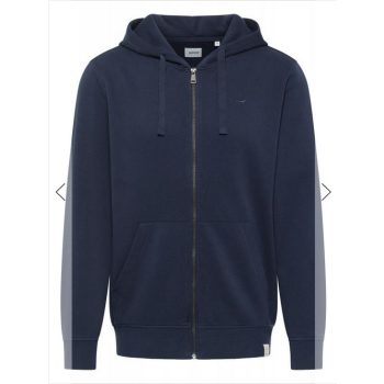 MUSTANG BRIAN H-ZIP EMBRO navy Férfi pulóver