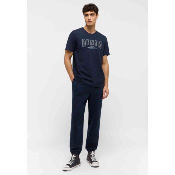 MUSTANG LOGAN navy Férfi pamut alsó fleece