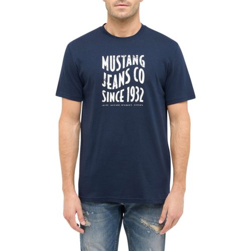 MUSTANG AUSTIN navy Férfi póló