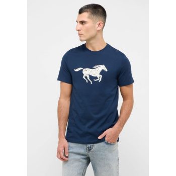 MUSTANG AUSTIN navy Férfi póló