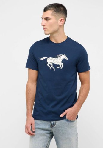 MUSTANG AUSTIN navy Férfi póló