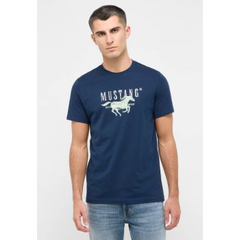 MUSTANG AUSTIN navy Férfi póló