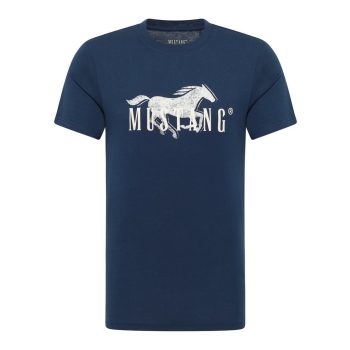 MUSTANG AUSTIN navy Férfi póló