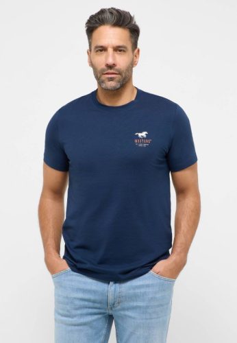 MUSTANG AUSTIN navy Férfi póló