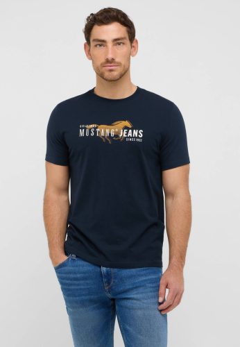 MUSTANG AUSTIN navy Férfi póló
