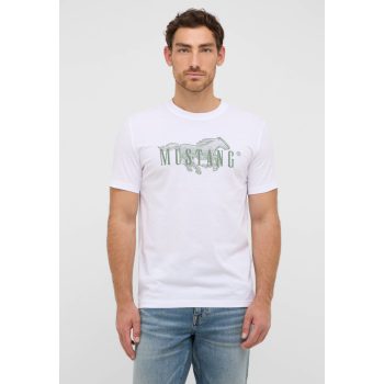 MUSTANG AUSTIN white Férfi póló