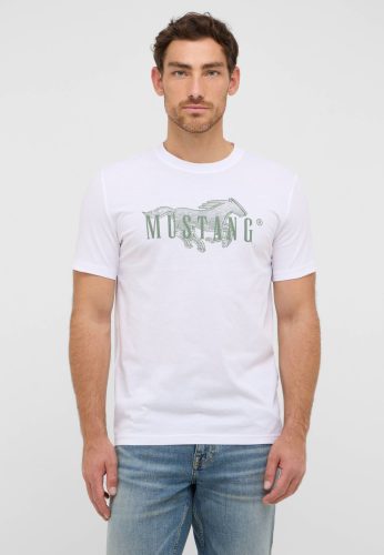 MUSTANG AUSTIN white Férfi póló