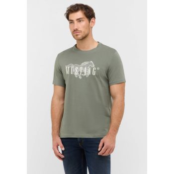 MUSTANG AUSTIN khaki Férfi póló