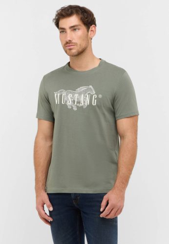 MUSTANG AUSTIN khaki Férfi póló