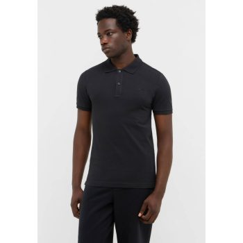 MUSTANG PIERRE black Férfi galléros póló