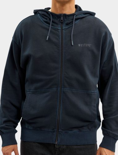 MUSTANG BRIGHTON navy Férfi cipzáros pulóver