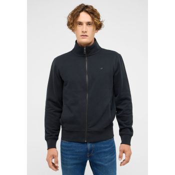 MUSTANG DILLON fekete czipzáros pulóver