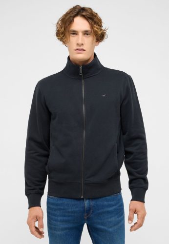 MUSTANG DILLON fekete czipzáros pulóver