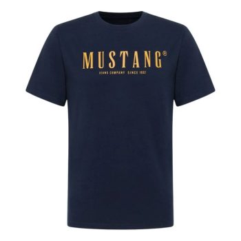 MUSTANG AUSTIN navy Férfi póló