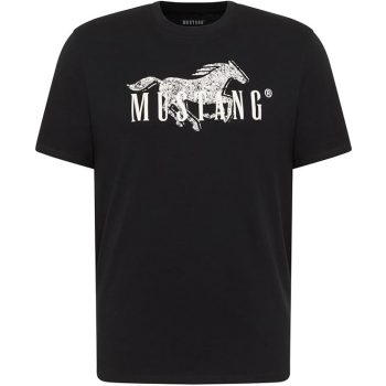 MUSTANG AUSTIN black Férfi póló
