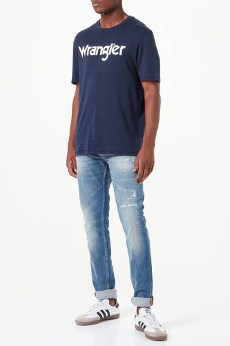 WRANGLER LOGO TEE navy Férfi póló