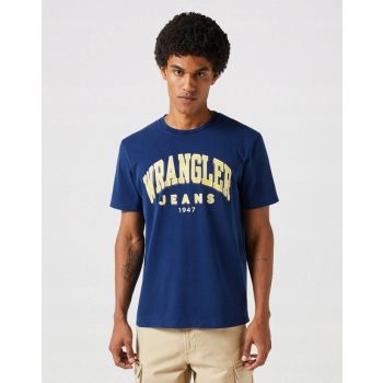 WRANGLER GRAPHIC TEE navy Férfi póló