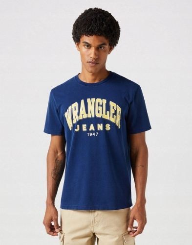 WRANGLER GRAPHIC TEE navy Férfi póló