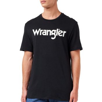 WRANGLER LOGO TEE black Férfi póló