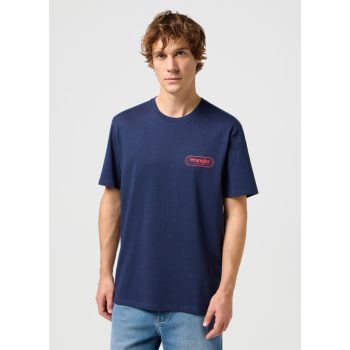 WRANGLER LOGO TEE navy Férfi póló 