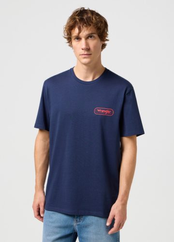 WRANGLER LOGO TEE navy Férfi póló 