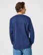 WRANGLER LS SIGN OFF TEE navy Férfi póló