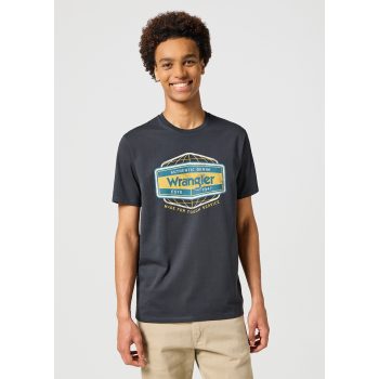 WRANGLER AMERICANA TEE FADED black Férfi póló