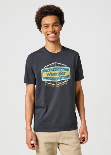 WRANGLER AMERICANA TEE FADED black Férfi póló