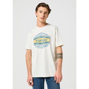 WRANGLER AMERICANA TEE FADED whit Férfi póló