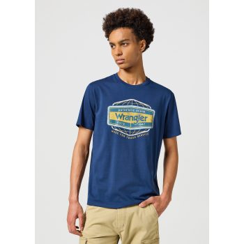 WRANGLER AMERICANA TEE FADED navy Férfi póló