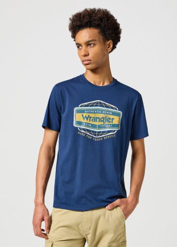 WRANGLER AMERICANA TEE FADED navy Férfi póló