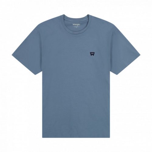 WRANGLER SIGN OFF TEE dusty blue Férfi póló