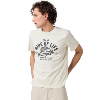 WRANGLER AMERICANA TEE wintage white Férfi póló