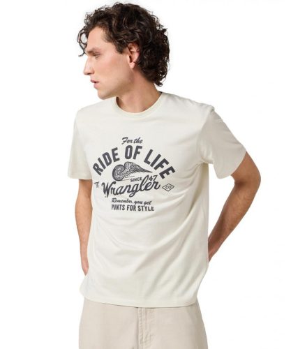 WRANGLER AMERICANA TEE wintage white Férfi póló