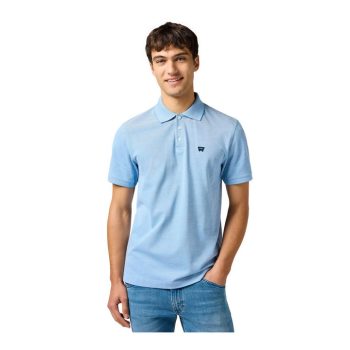 WRANGLER REFINED POLO SHIRT blue Férfi galléros póló