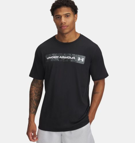 UNDER ARMOUR M CAMO CHEST STRIPE SS Férfi póló fekete