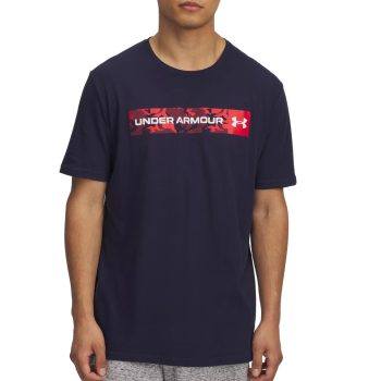 UNDER ARMOUR M CAMO CHEST STRIPE SS Férfi póló navy