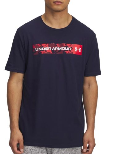 UNDER ARMOUR M CAMO CHEST STRIPE SS Férfi póló navy