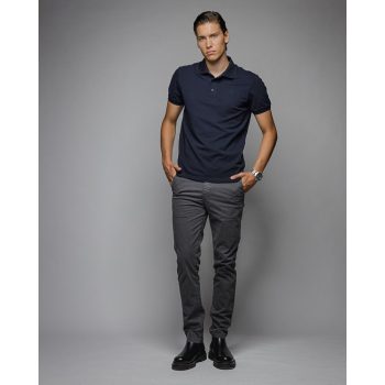 DEVERGO "4054" Férfi galléros póló kék