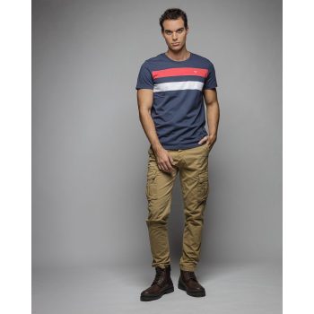 DEVERGO "4056" csíkos Férfi póló