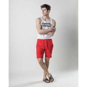 DEVERGO Férfi pamut short piros
