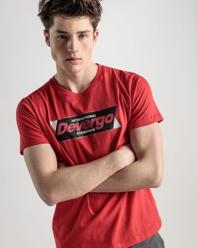 DEVERGO "4030" piros Férfi póló