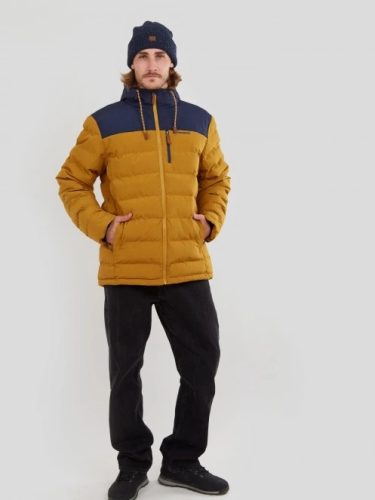 FUNDANGO Passat Padded Jacket férfi utcai kabát - okker/kék